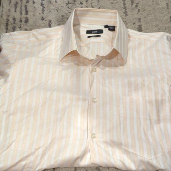 Hugo Boss two ply long sleeve dress shirt - Picture 1 of 11